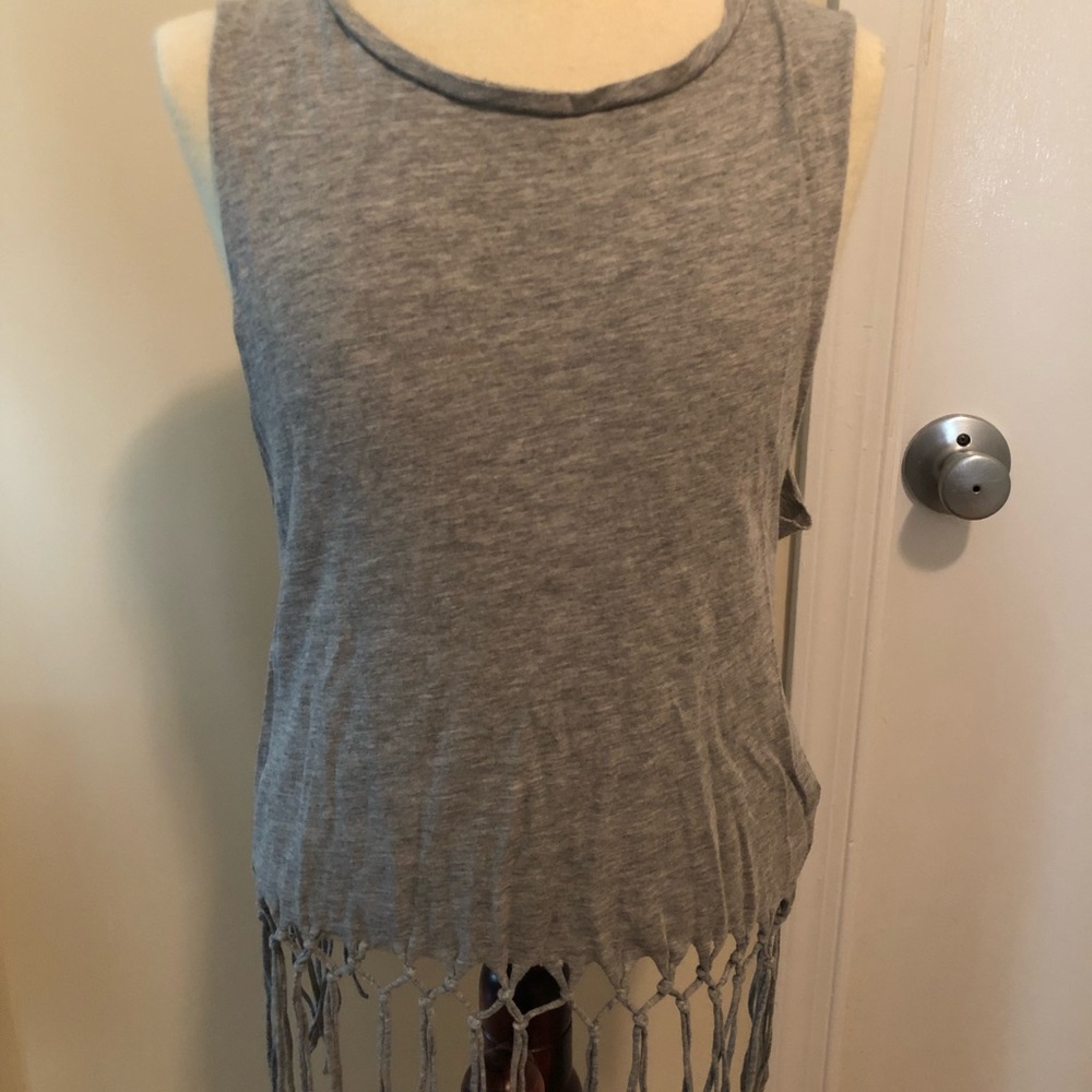H&M grey crop tank